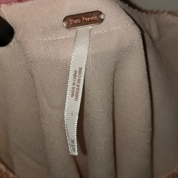 Free people coral-sequins crop top - Picture 3 of 8